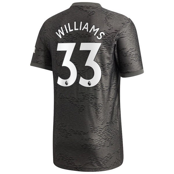 Trikot Manchester United NO.33 Williams Auswarts 2020-21 Schwarz Fussballtrikots Günstig
